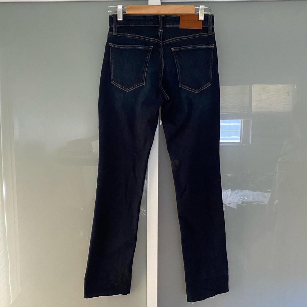 Lucky Brand Mid Rise Straight Sweet Raw Hem Size 27 Reg